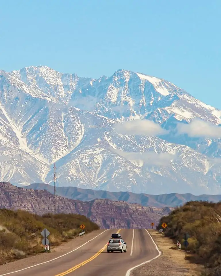 Internationale Route nach Chile durch die Anden
