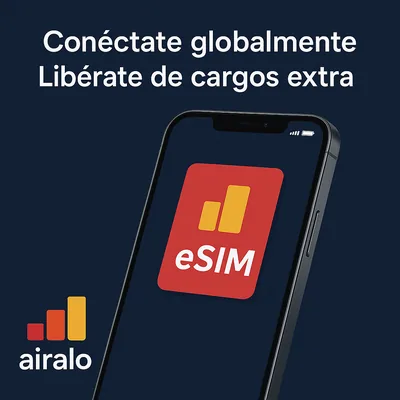 Turista utilizando su celular con conexión eSIM global en Mendoza gracias a Airalo