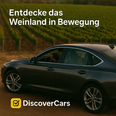 Paar fährt mit DiscoverCars durch die Weinberge von Mendoza