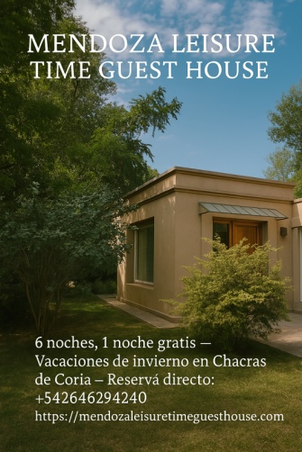 Casa rústica entre árvores com promoção de inverno no Mendoza Leisure Time